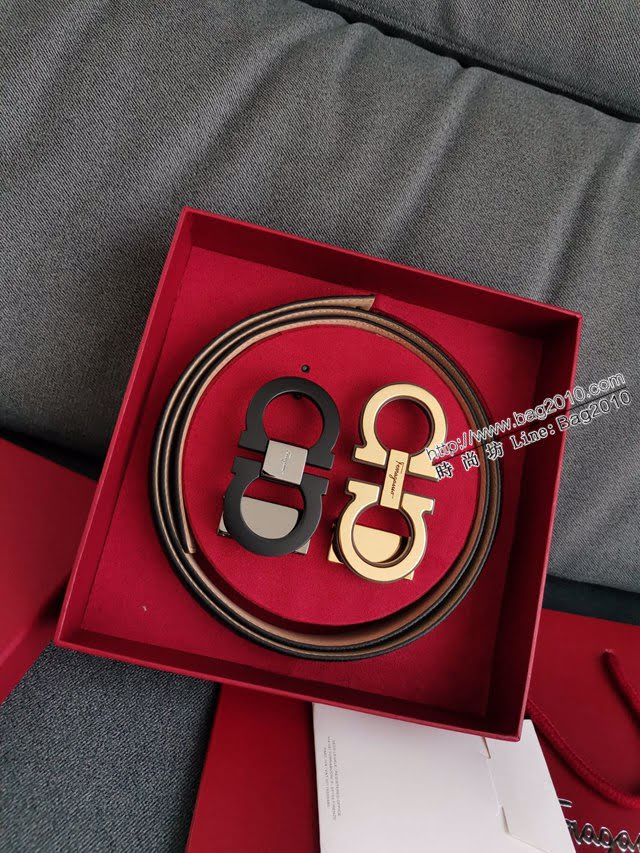 菲拉格慕男士皮帶 Ferragamo雙面牛皮腰帶  jjp1836
